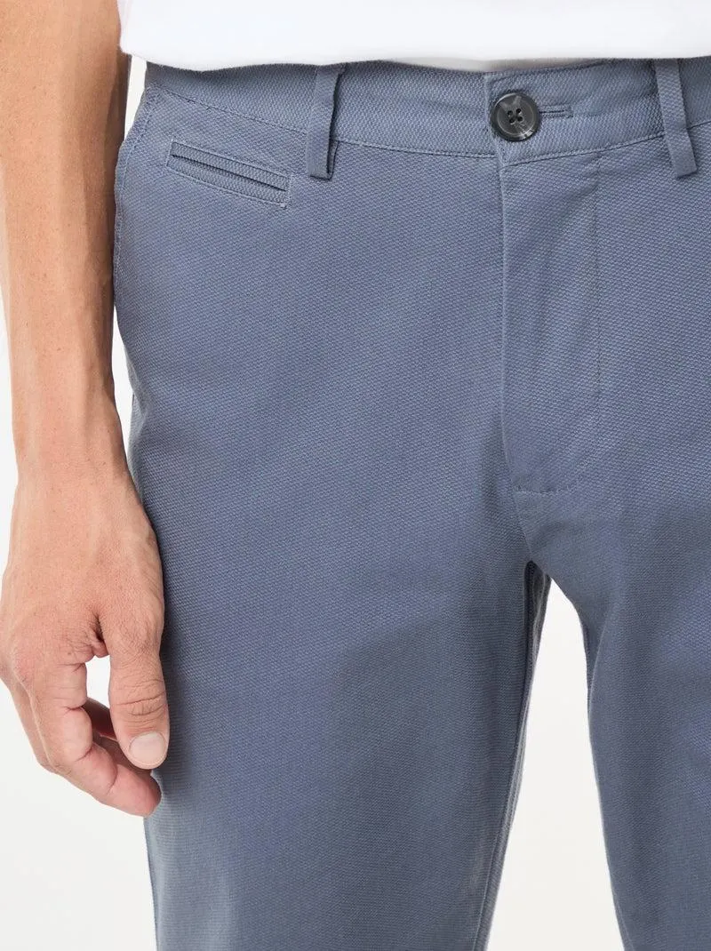 Pantaloni in maglia piqué tinta unita - Grigio