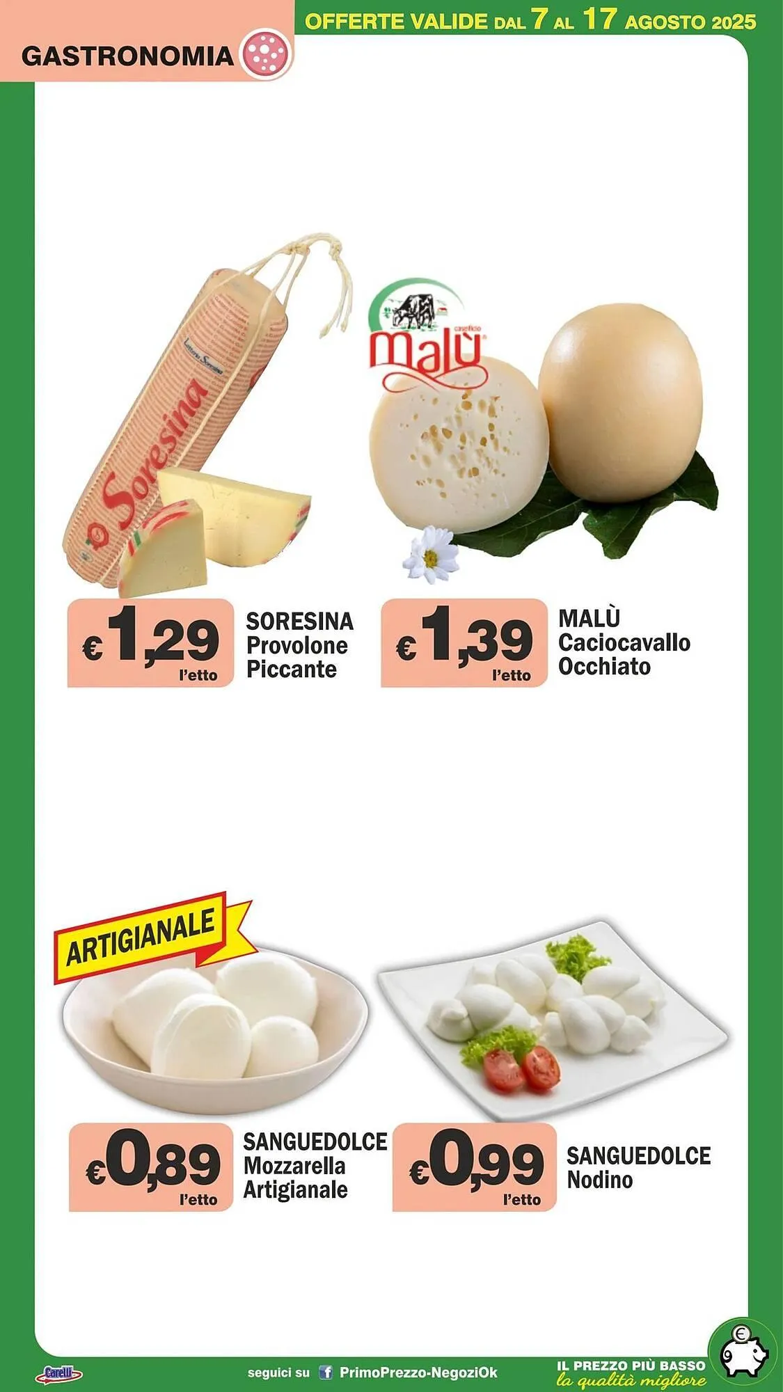 Volantino Primo Prezzo da 7 agosto a 17 agosto di 2025 - Pagina del volantino 39