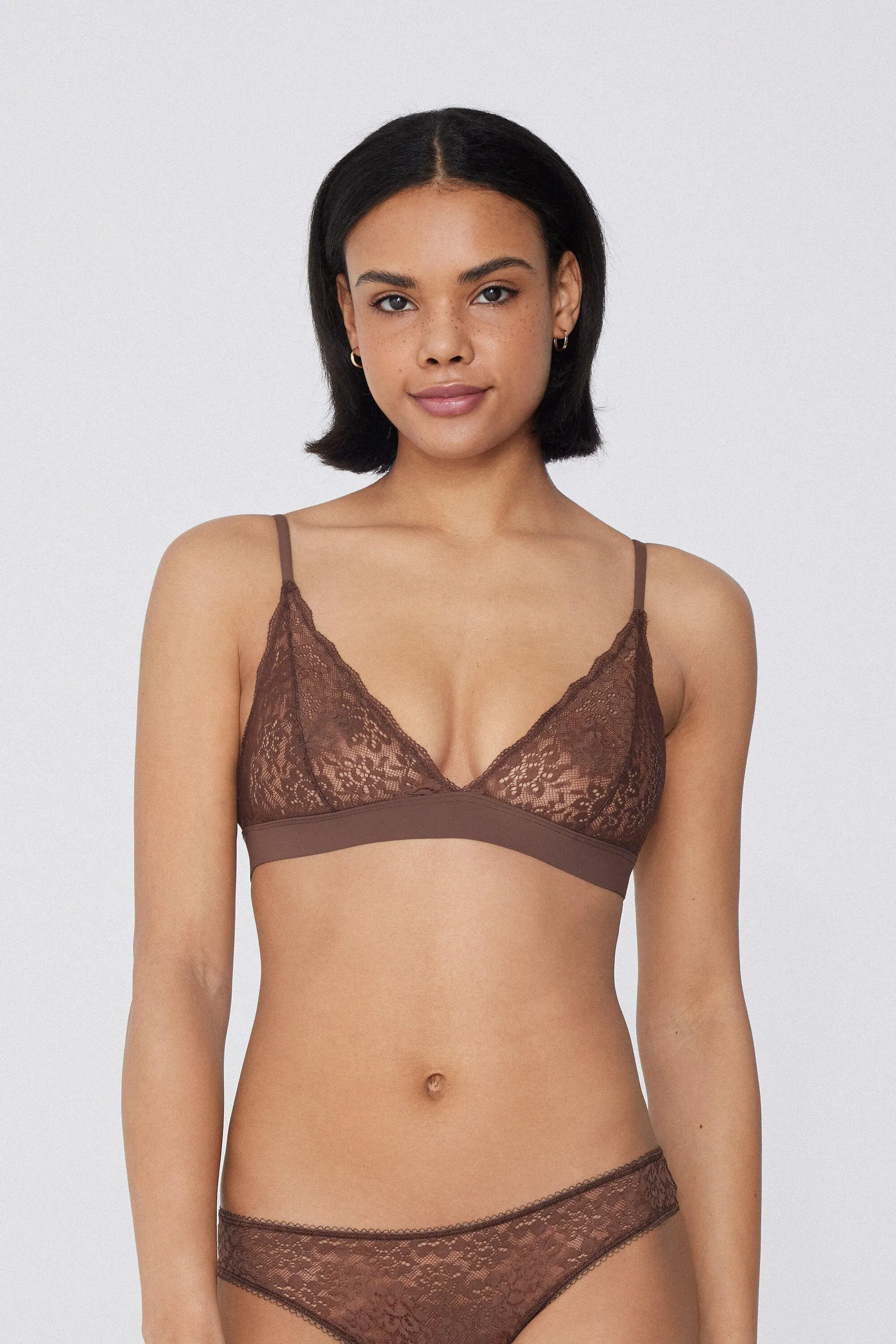 Reggiseno Triangolo Pizzo Riciclato Lisbon