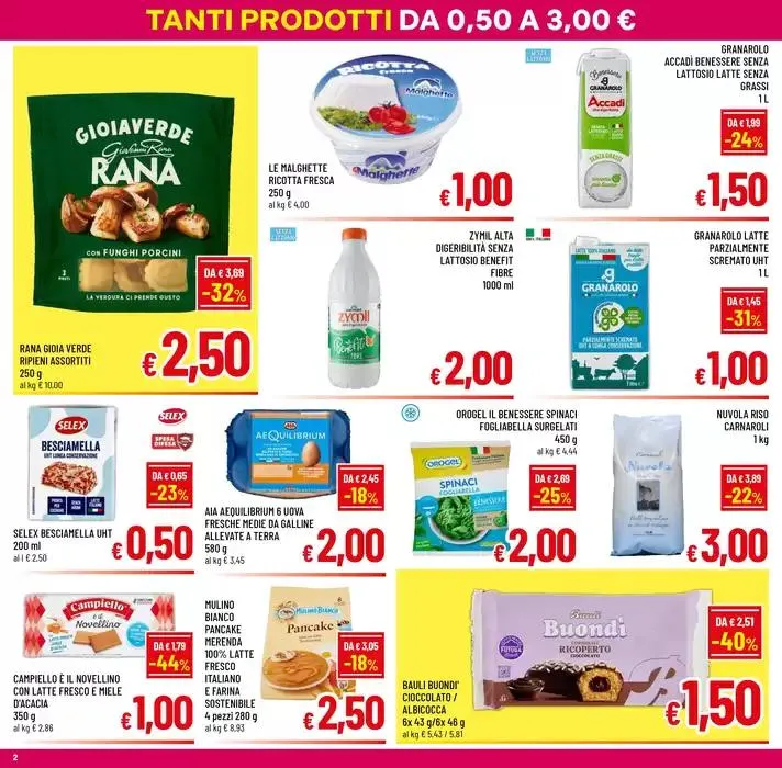 TANTI PRODOTTI DA 0,50 A 3,00€ da 5 maggio a 13 maggio di 2025 - Pagina del volantino 2