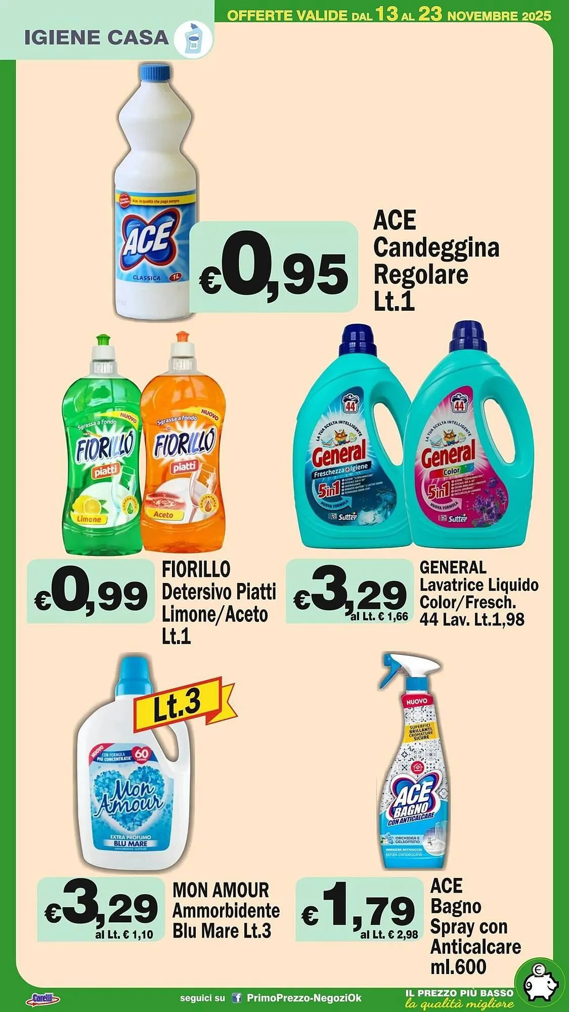 Volantino Primo Prezzo da 13 novembre a 23 novembre di 2025 - Pagina del volantino 22