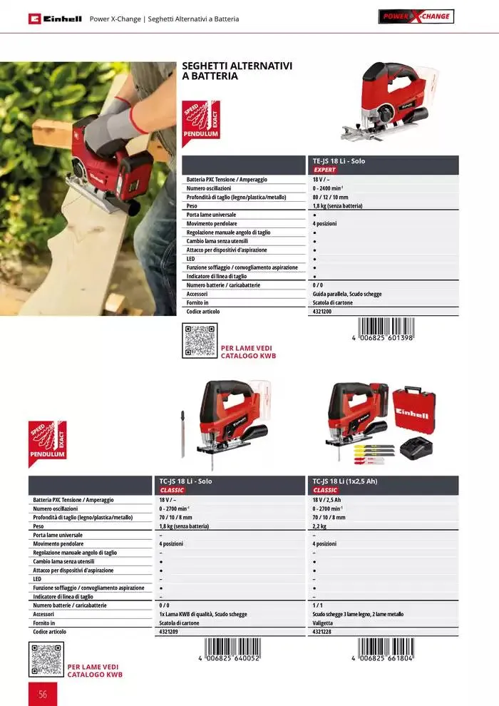 Elettroutensili 2025 da 11 febbraio a 31 dicembre di 2025 - Pagina del volantino 56