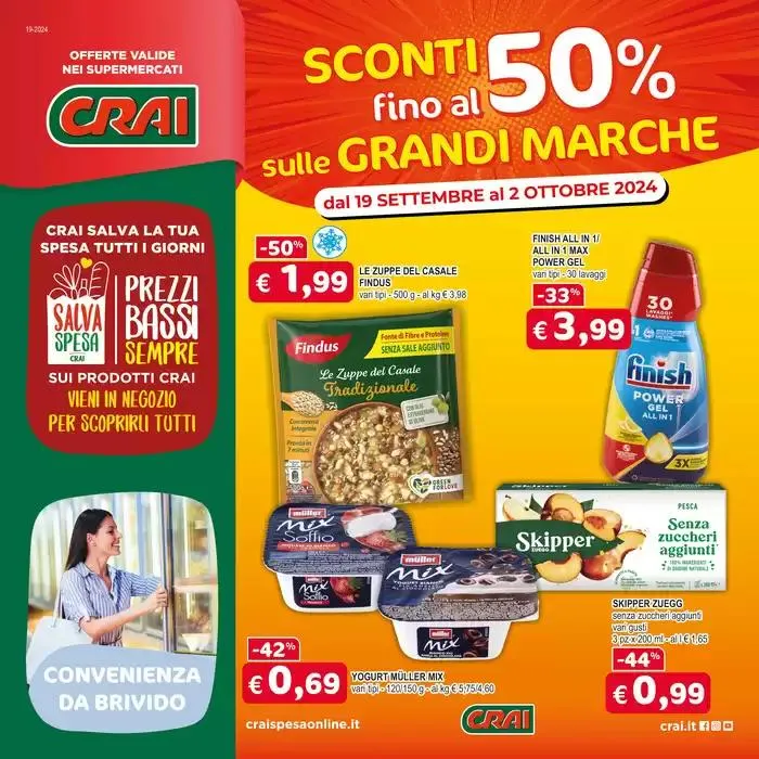 Sconti fino al 50% da 19 settembre a 2 ottobre di 2024 - Pagina del volantino 1