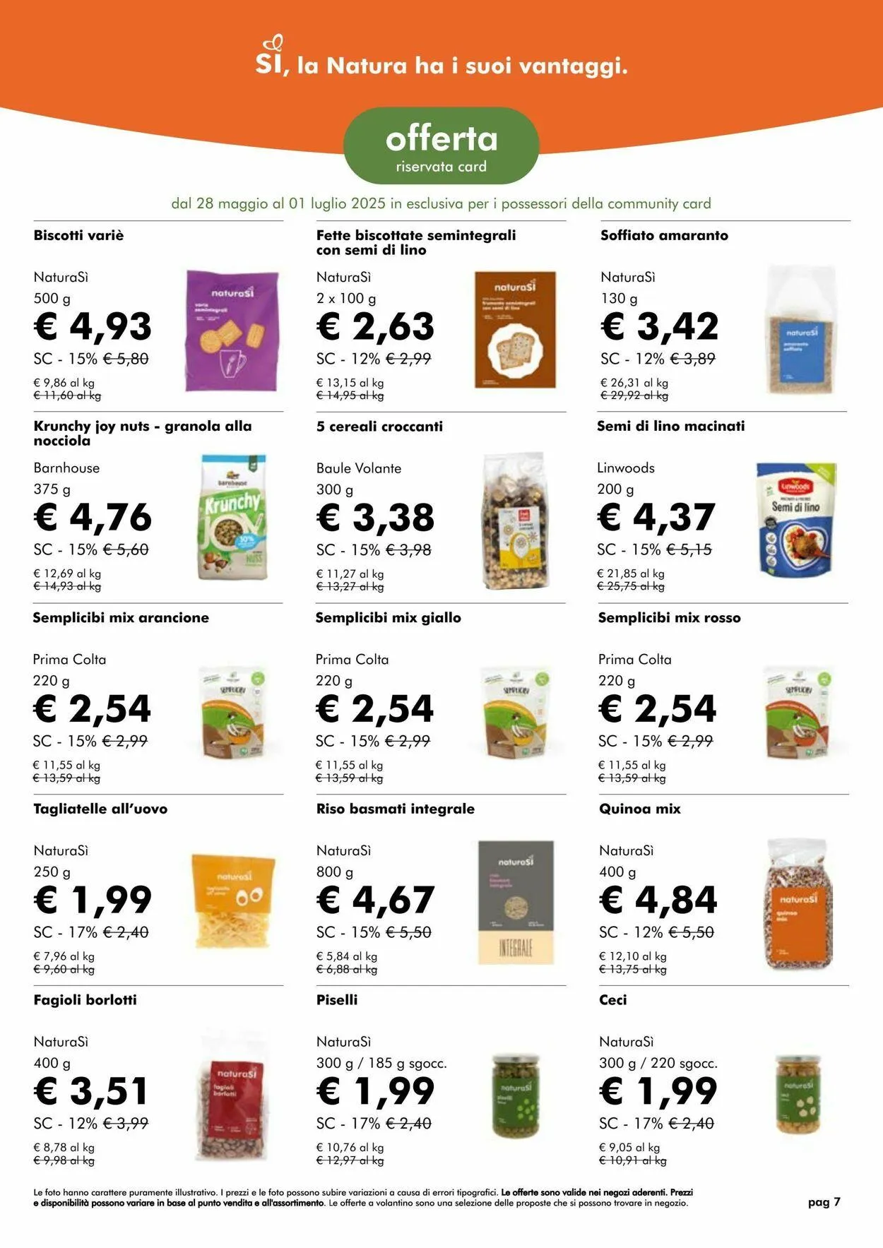 Natura Sì Volantino attuale da 8 luglio a 22 luglio di 2025 - Pagina del volantino 7
