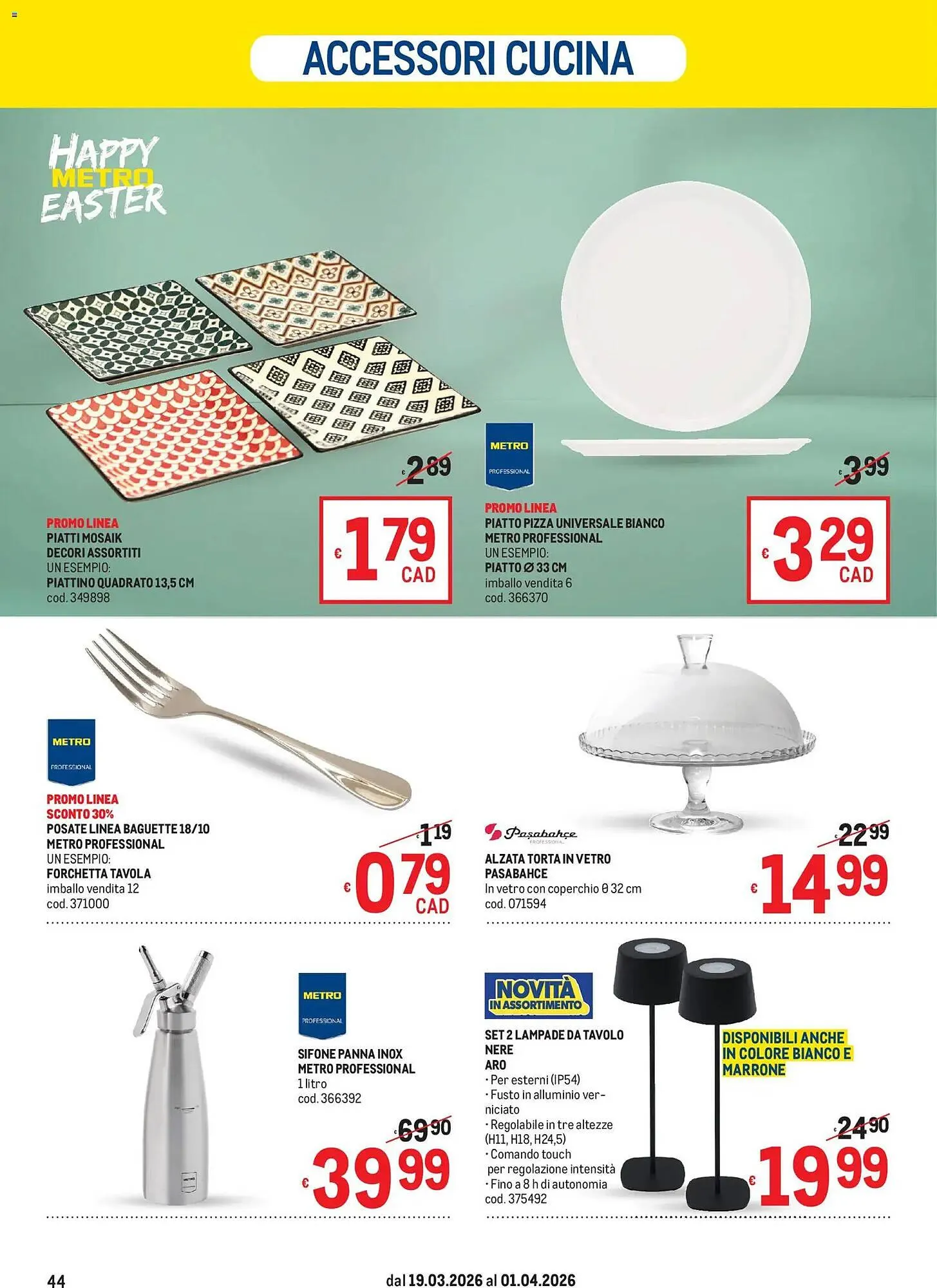 Volantino Metro da 19 marzo a 1 aprile di 2026 - Pagina del volantino 44