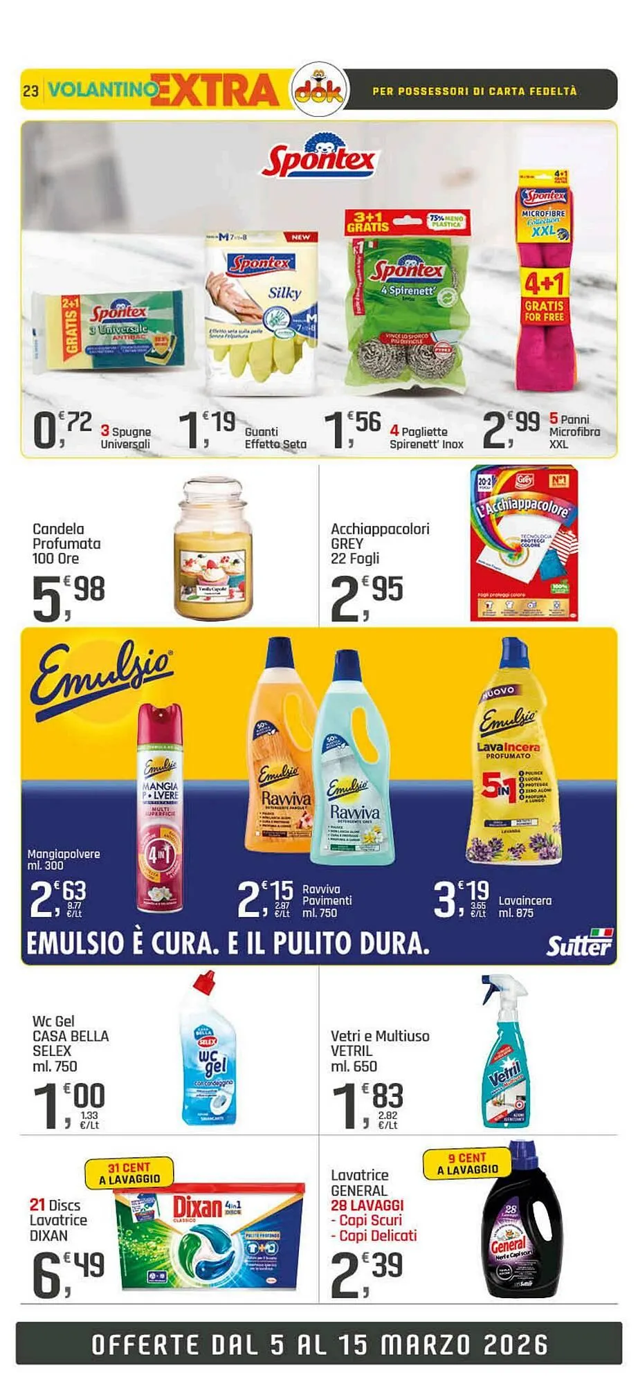 Volantino Supermercati Dok da 5 marzo a 15 marzo di 2026 - Pagina del volantino 23