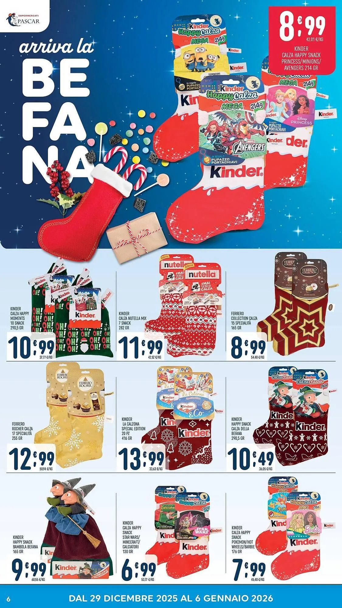 Volantino Gruppo Pascar da 29 dicembre a 6 gennaio di 2026 - Pagina del volantino 6