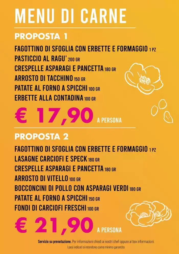 Prenota il tuo menu di pasqua da 27 marzo a 17 aprile di 2025 - Pagina del volantino 2