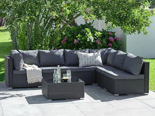 Set lounge modulare EG 6 posti nero