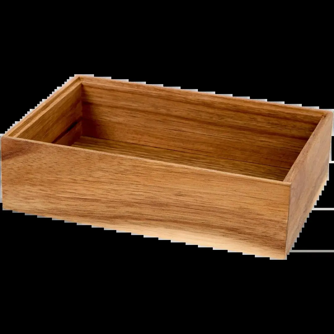 Contenitore in legno di acacia