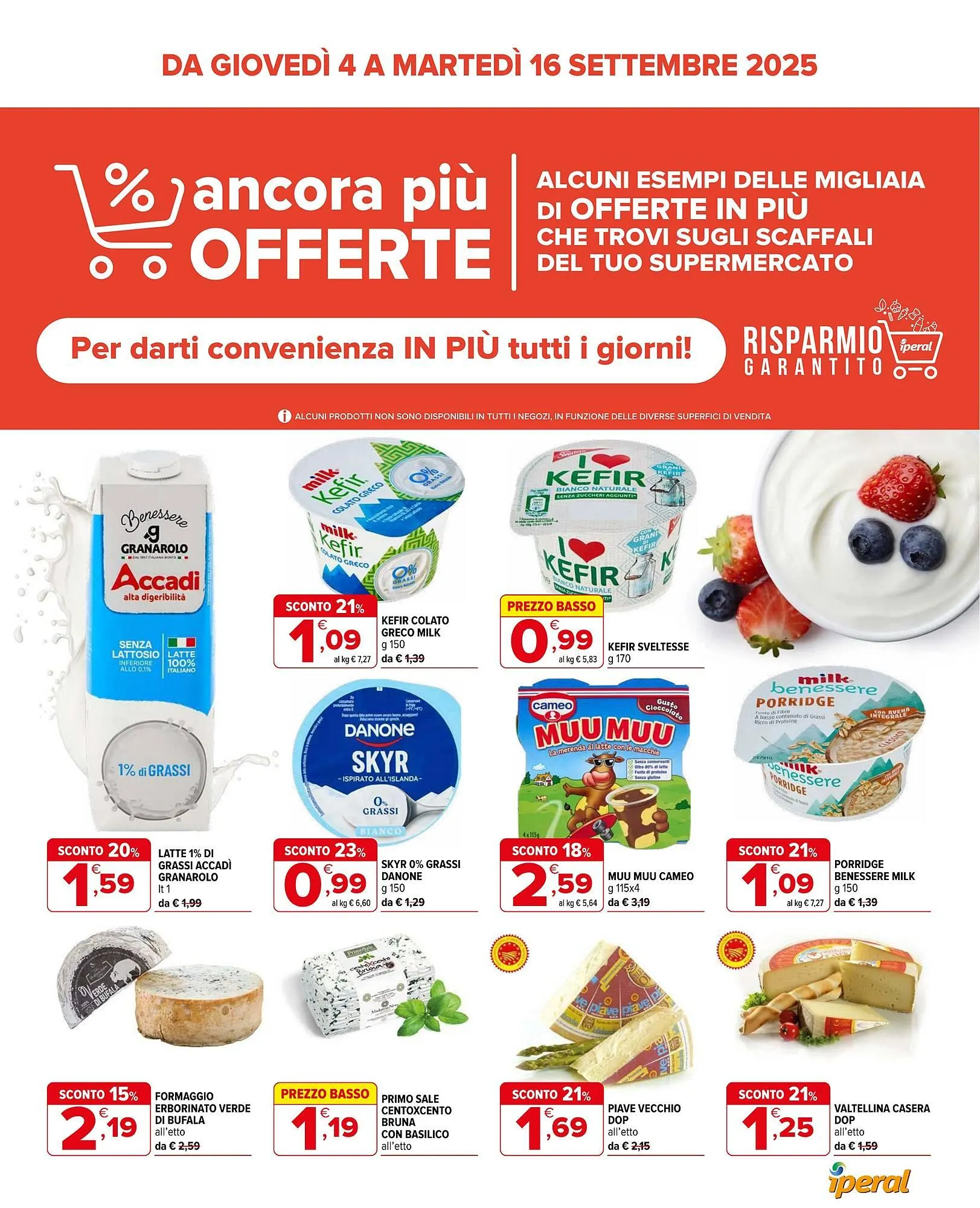 volantino Iperal da 4 settembre a 16 settembre di 2025 - Pagina del volantino 1