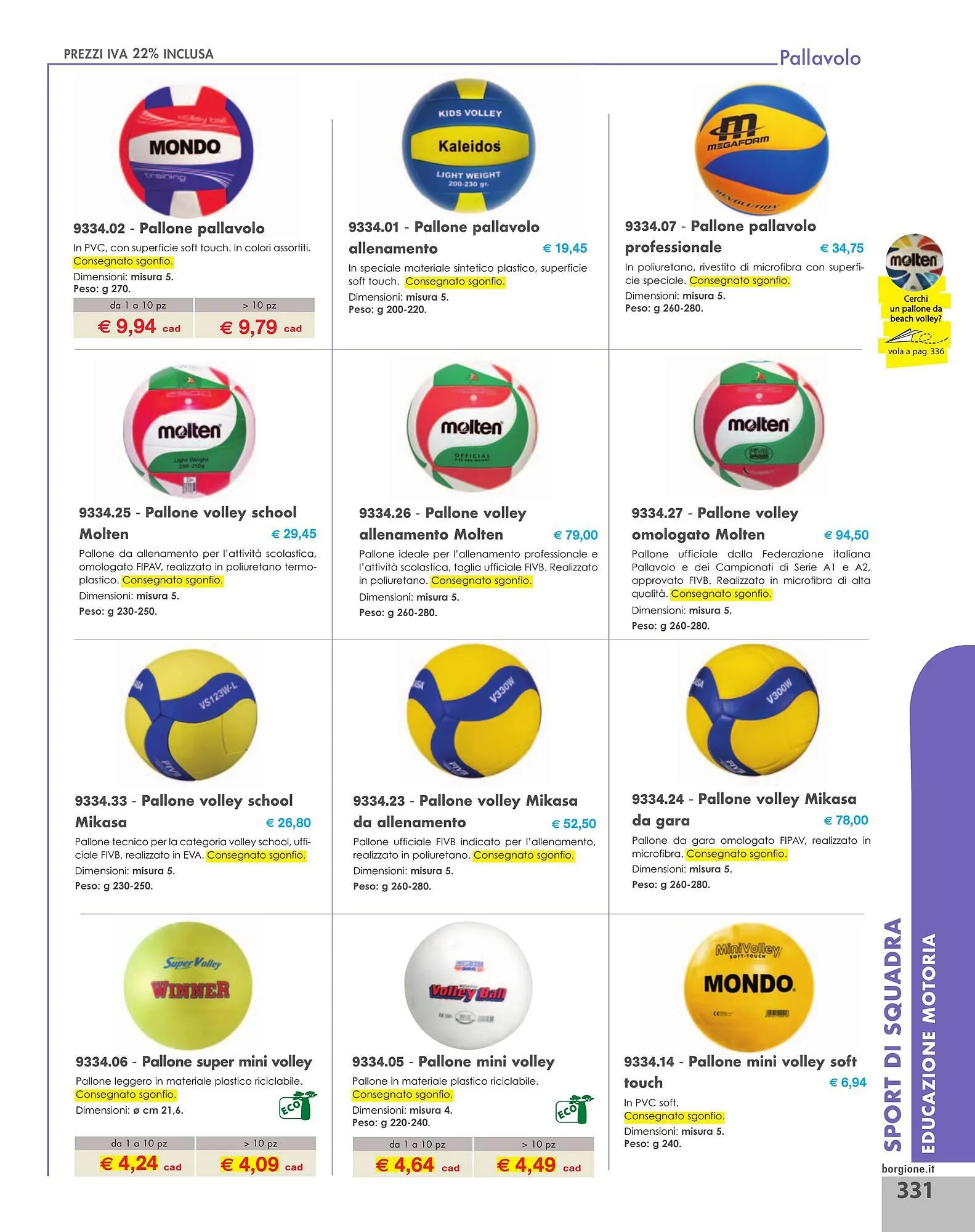 Volantino Borgione Sport da 31 dicembre a 31 dicembre di 2025 - Pagina del volantino 331