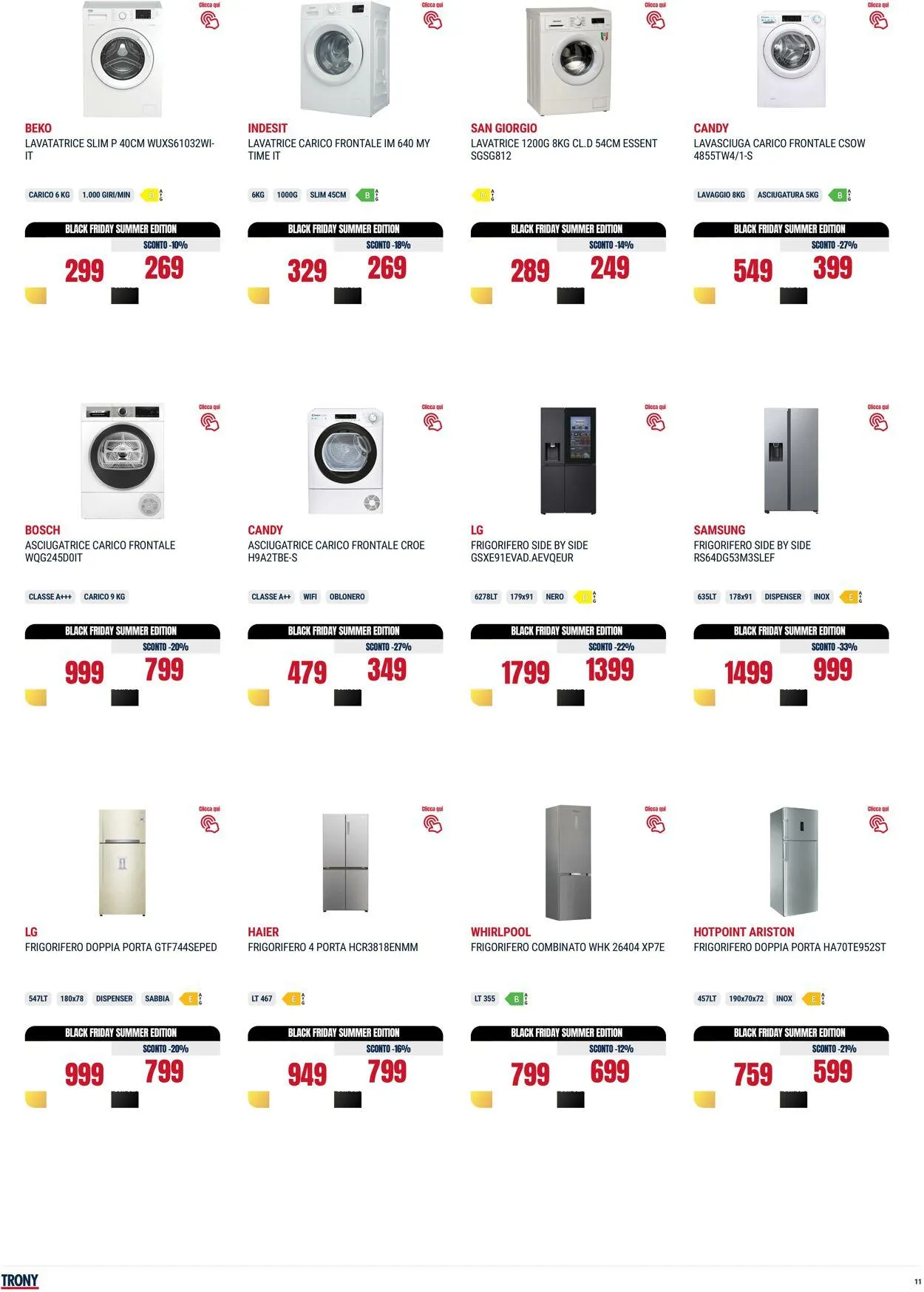 Trony - Napoli Volantino attuale da 31 luglio a 20 agosto di 2025 - Pagina del volantino 11