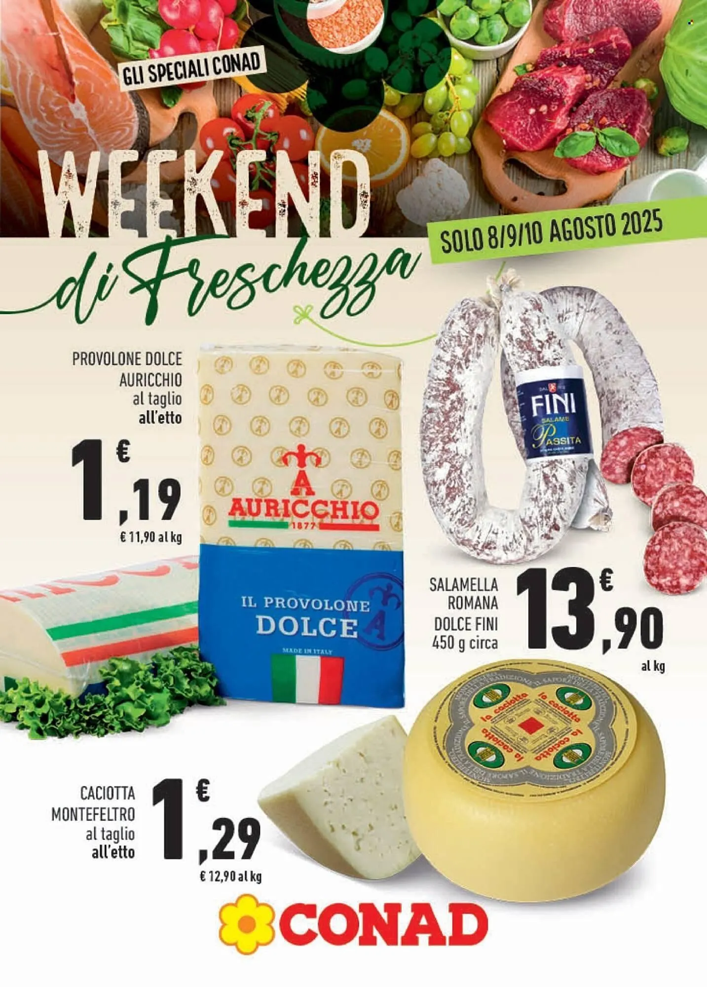 Volantino Conad da 8 agosto a 10 agosto di 2025 - Pagina del volantino 1