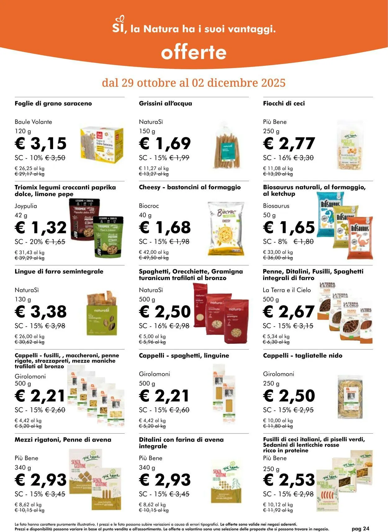 Natura Sì Volantino attuale da 1 gennaio a 15 gennaio di 2026 - Pagina del volantino 24