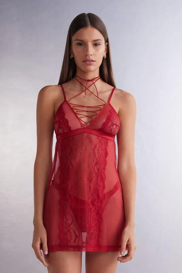 Babydoll in Pizzo e Tulle Sinful Fantasies