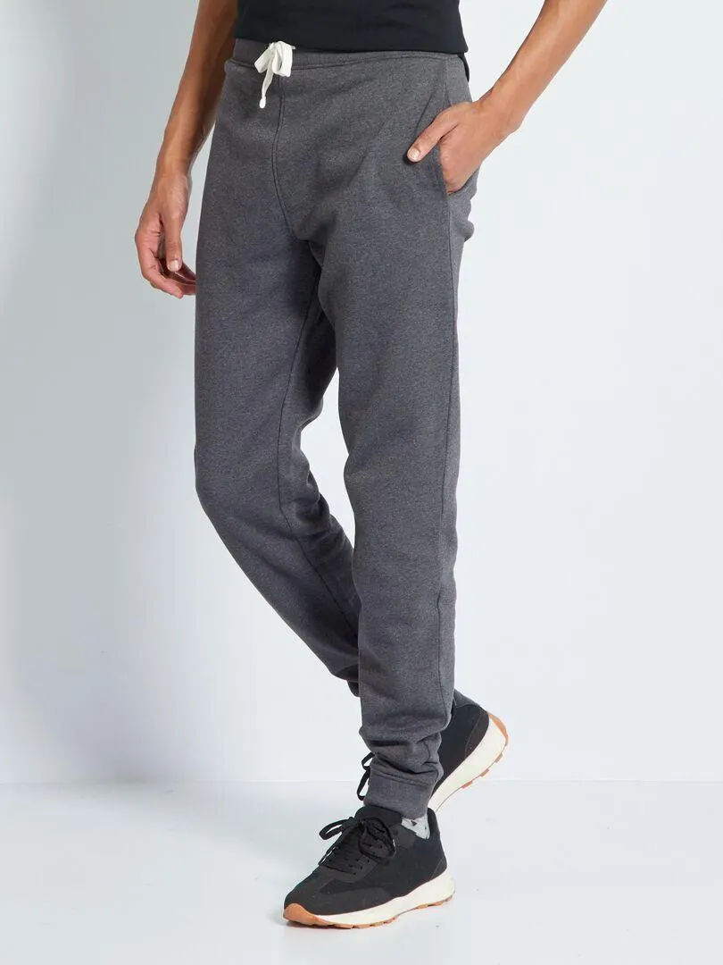 Pantaloni in tessuto felpato L36 + 190 cm - GRIGIO
