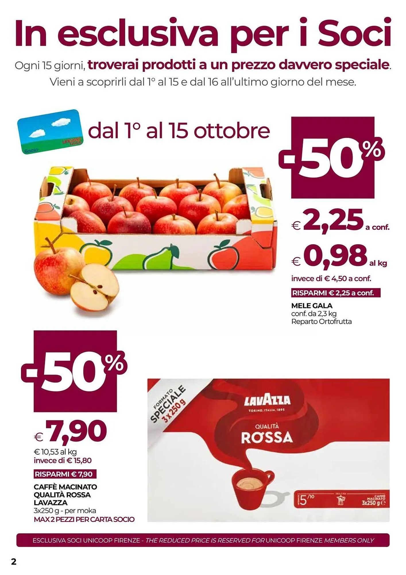 Volantino Unicoop da 2 ottobre a 15 ottobre di 2025 - Pagina del volantino 2