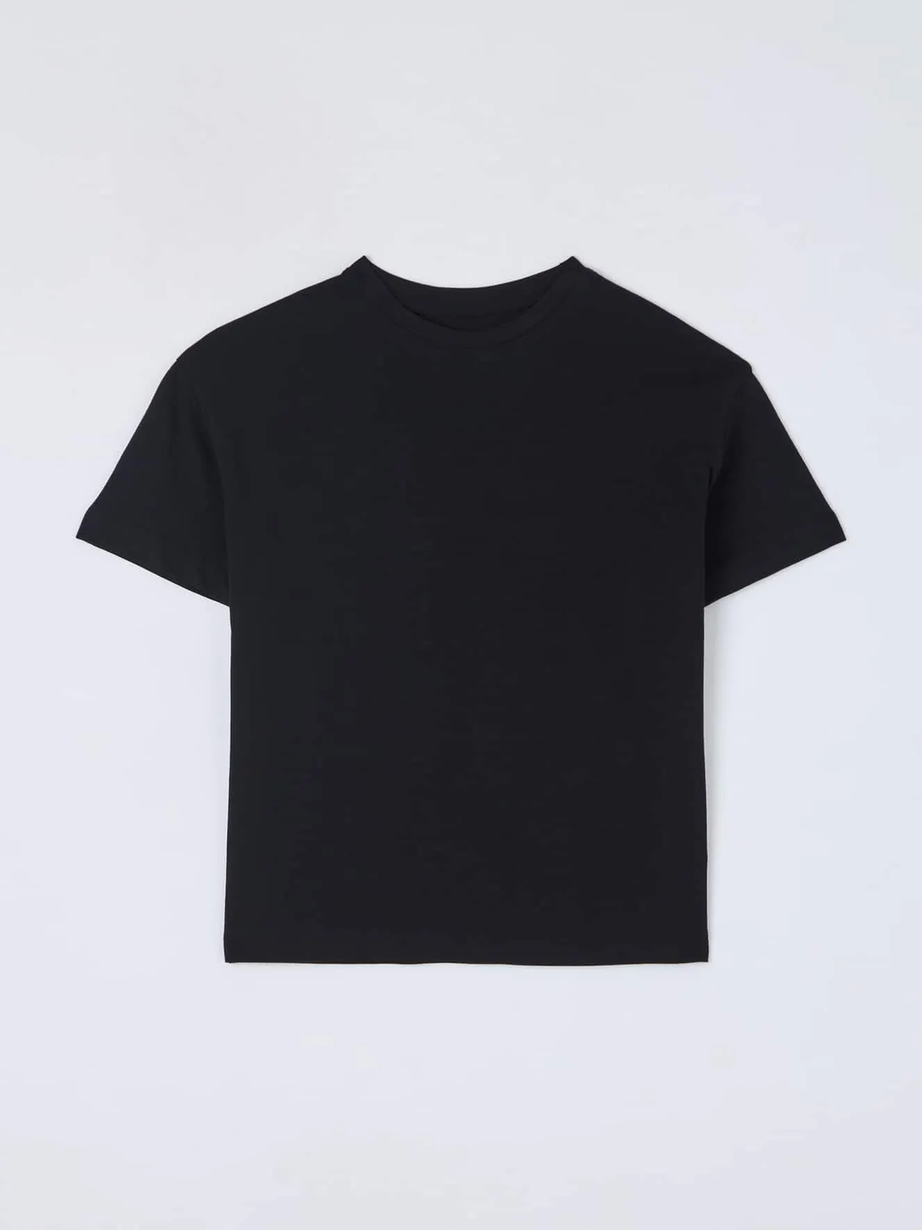 T-shirt tinta unita Nero