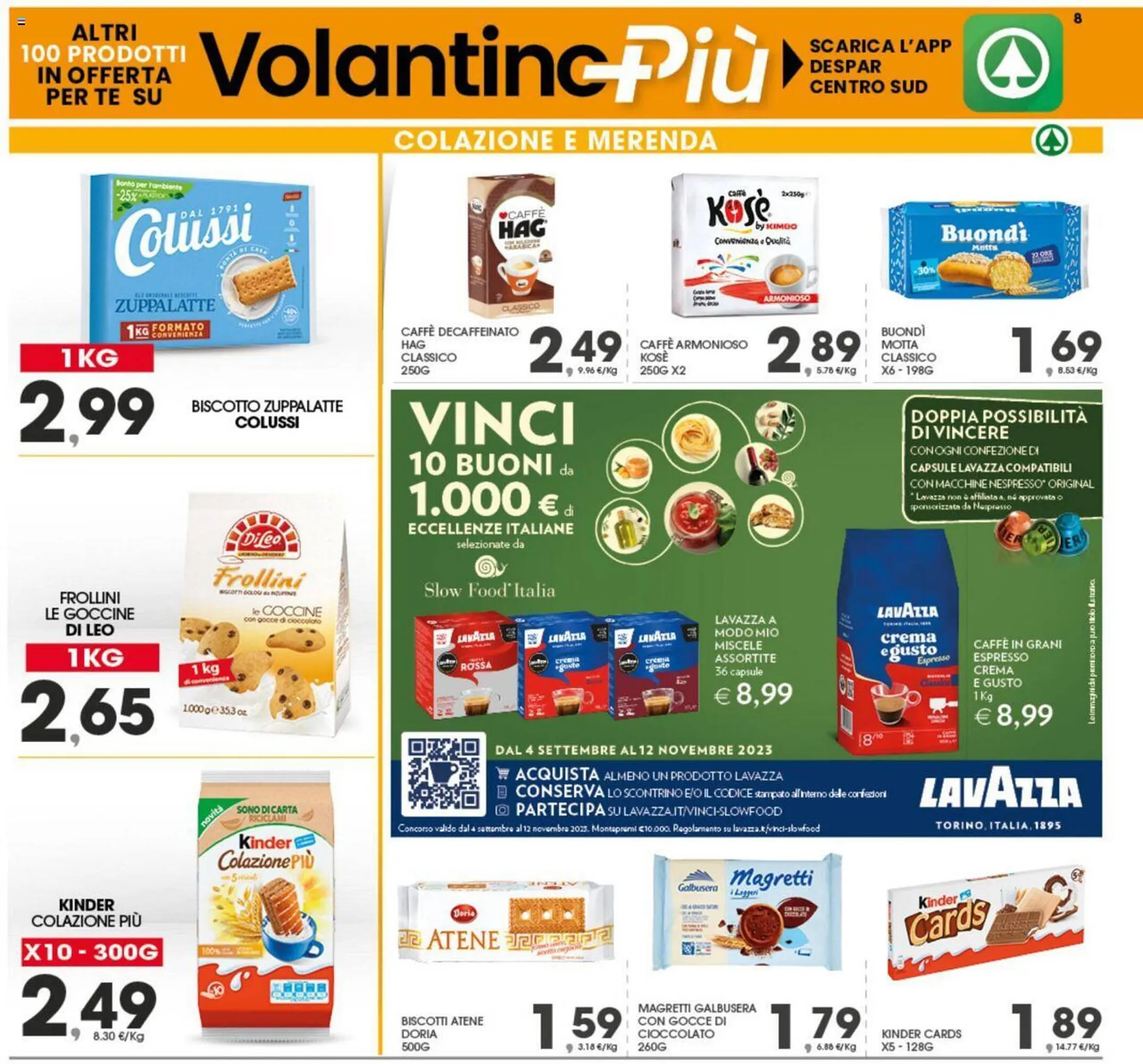 Volantino Eurospar da 4 settembre a 9 settembre di 2023 - Pagina del volantino 8