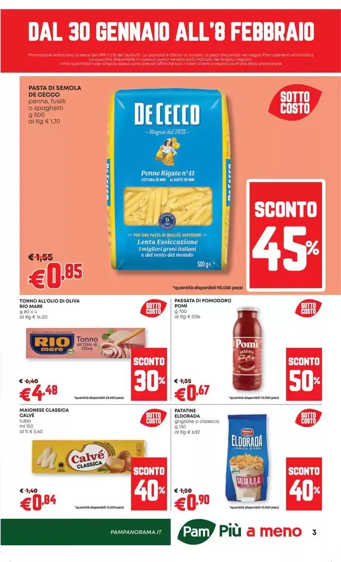 SOTTOCOSTO da 30 gennaio a 8 febbraio di 2025 - Pagina del volantino 3