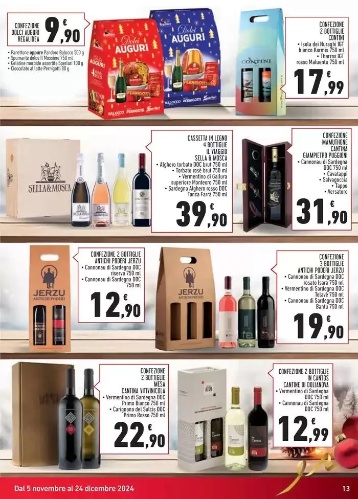 Catalogo ceste e vini da 5 novembre a 24 dicembre di 2024 - Pagina del volantino 13