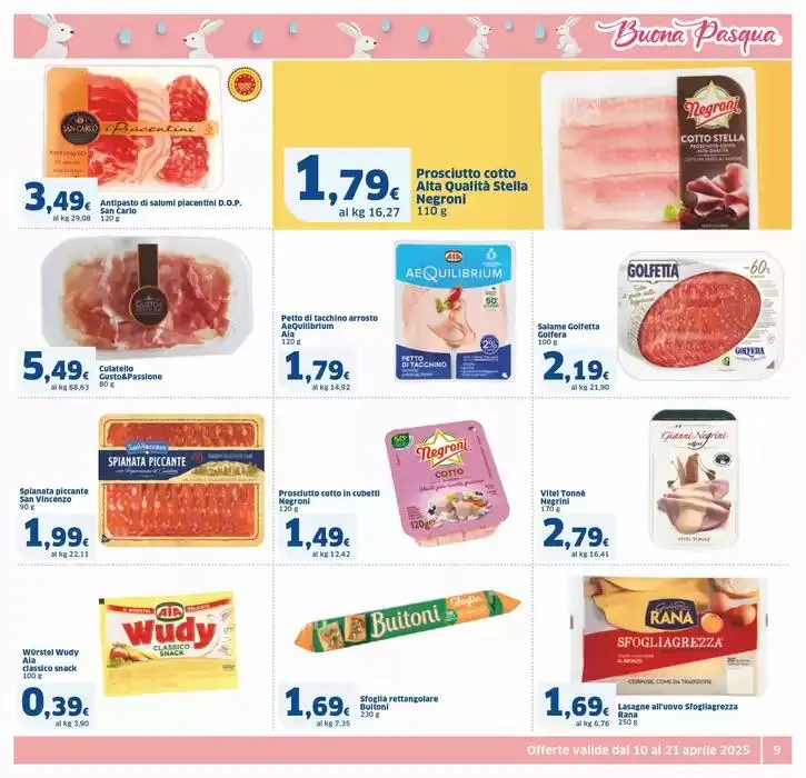 Buona Pasqua, Superstore da 10 aprile a 21 aprile di 2025 - Pagina del volantino 9