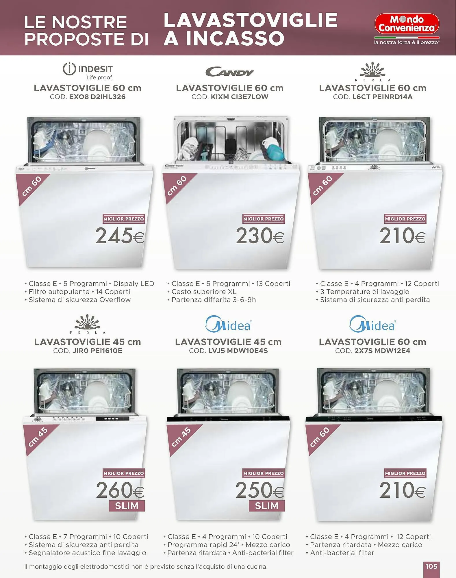 Volantino Mondo Convenienza da 1 aprile a 1 settembre di 2024 - Pagina del volantino 105