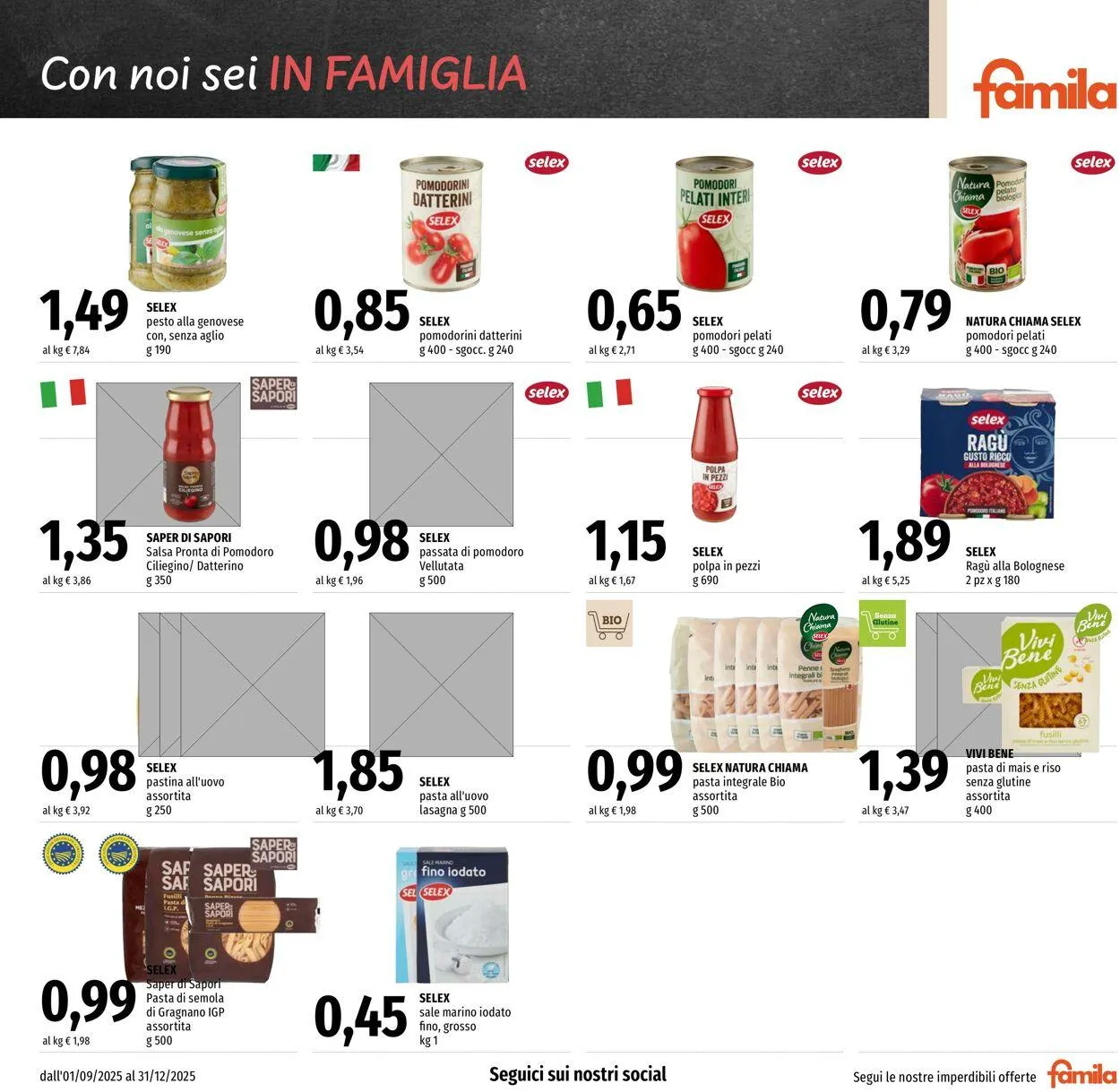 Famila Volantino attuale da 1 settembre a 31 dicembre di 2025 - Pagina del volantino 7