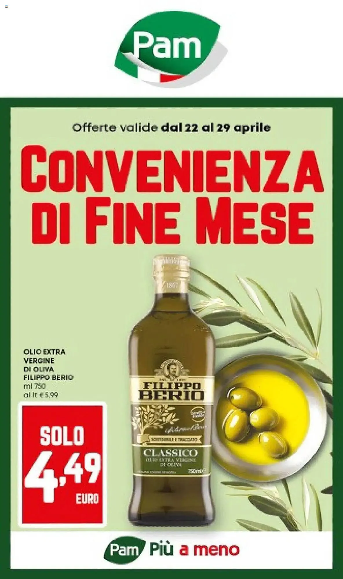 Volantino Pam da 22 aprile a 29 aprile di 2025 - Pagina del volantino 1