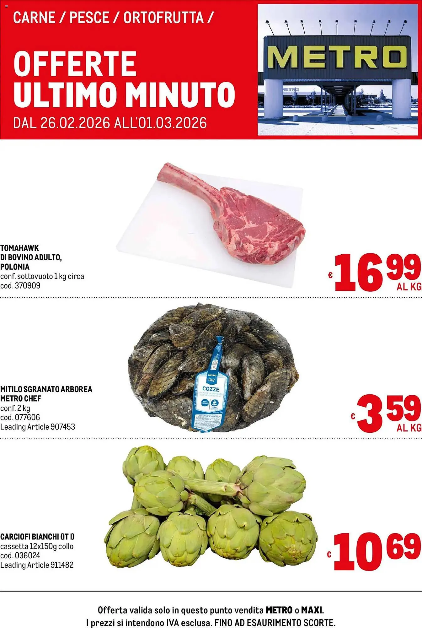 Volantino Metro da 26 febbraio a 1 marzo di 2026 - Pagina del volantino 1