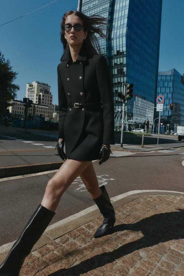 CAPPOTTO CORTO DOPPIOPETTO CON LANA