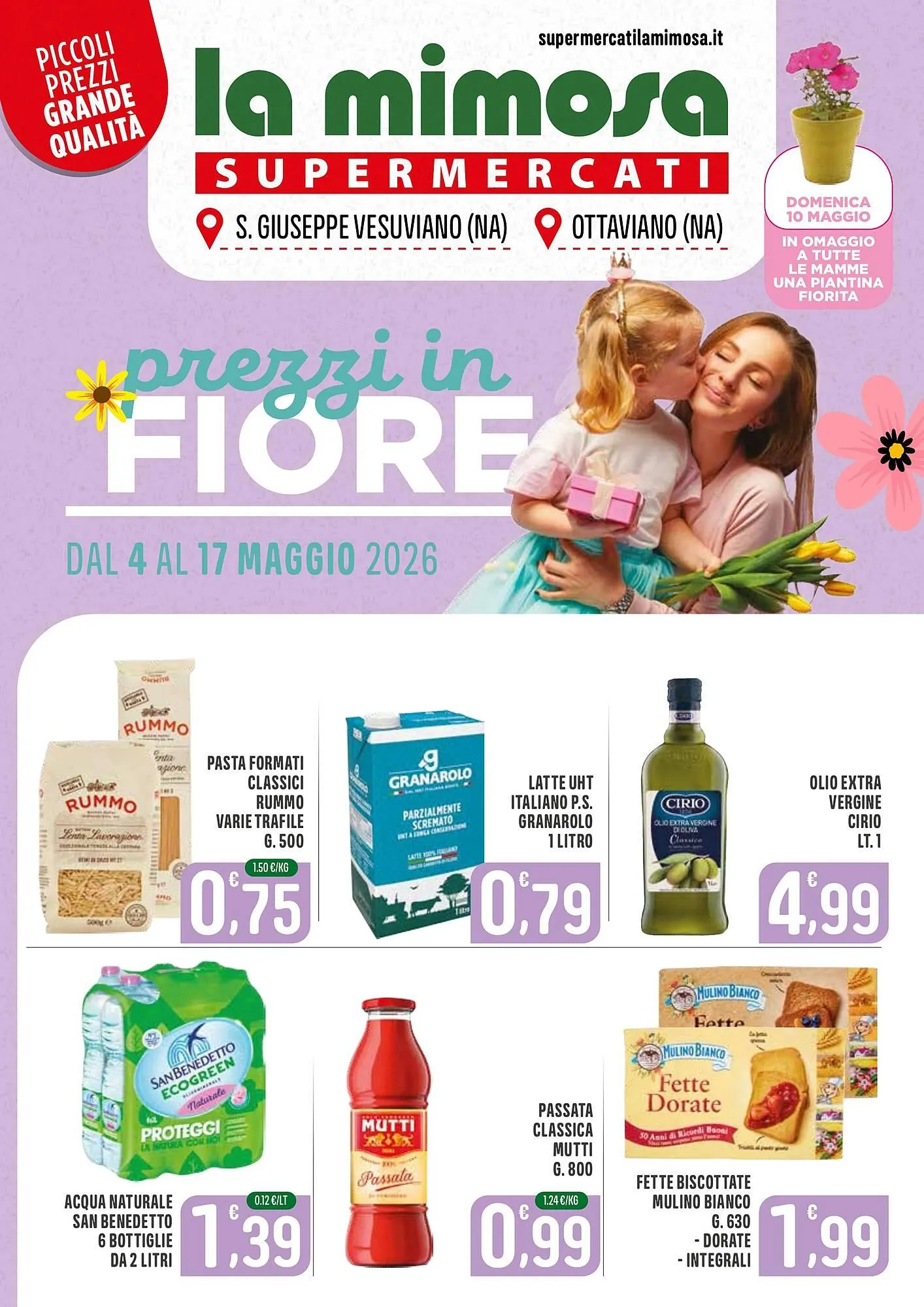 Volantino La Mimosa Supermercati da 4 maggio a 17 maggio di 2026 - Pagina del volantino 1