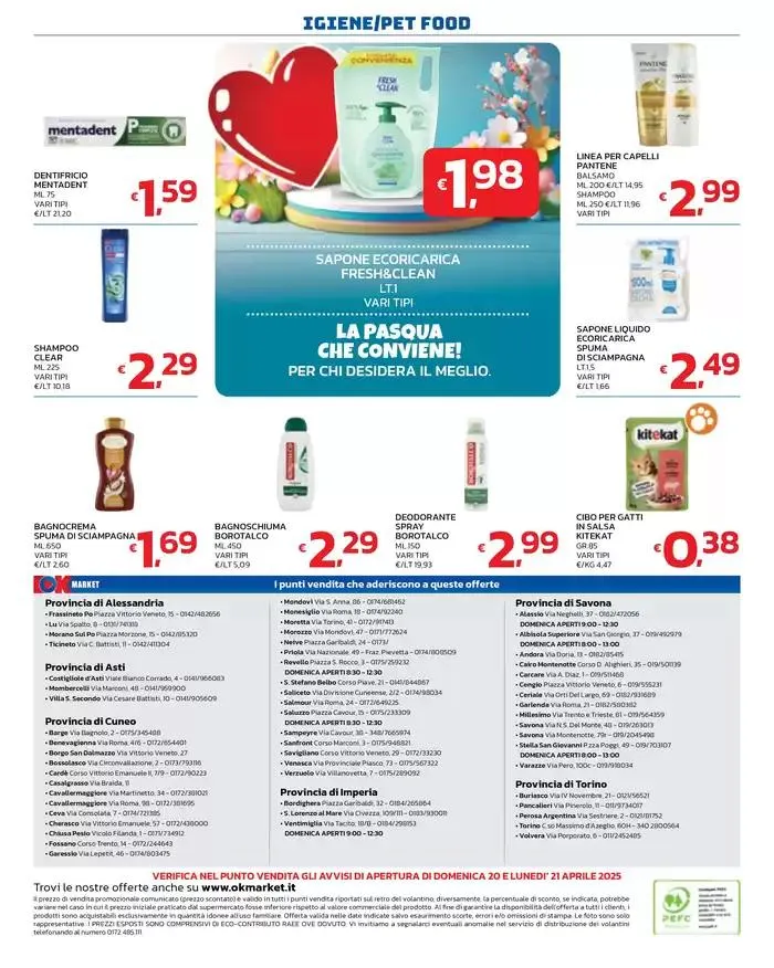 LA PASQUA CHE CONVIENE! da 7 aprile a 21 aprile di 2025 - Pagina del volantino 12