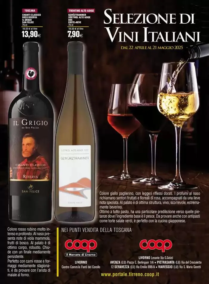 Selezione di vini italiani da 23 aprile a 21 maggio di 2025 - Pagina del volantino 1