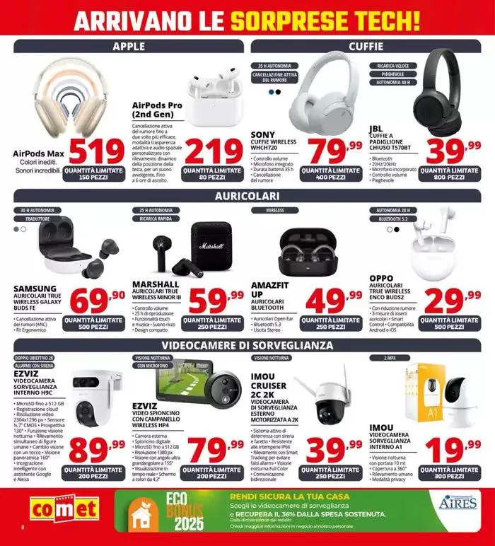 Sorprese tech da Comet! da 17 aprile a 28 aprile di 2025 - Pagina del volantino 8