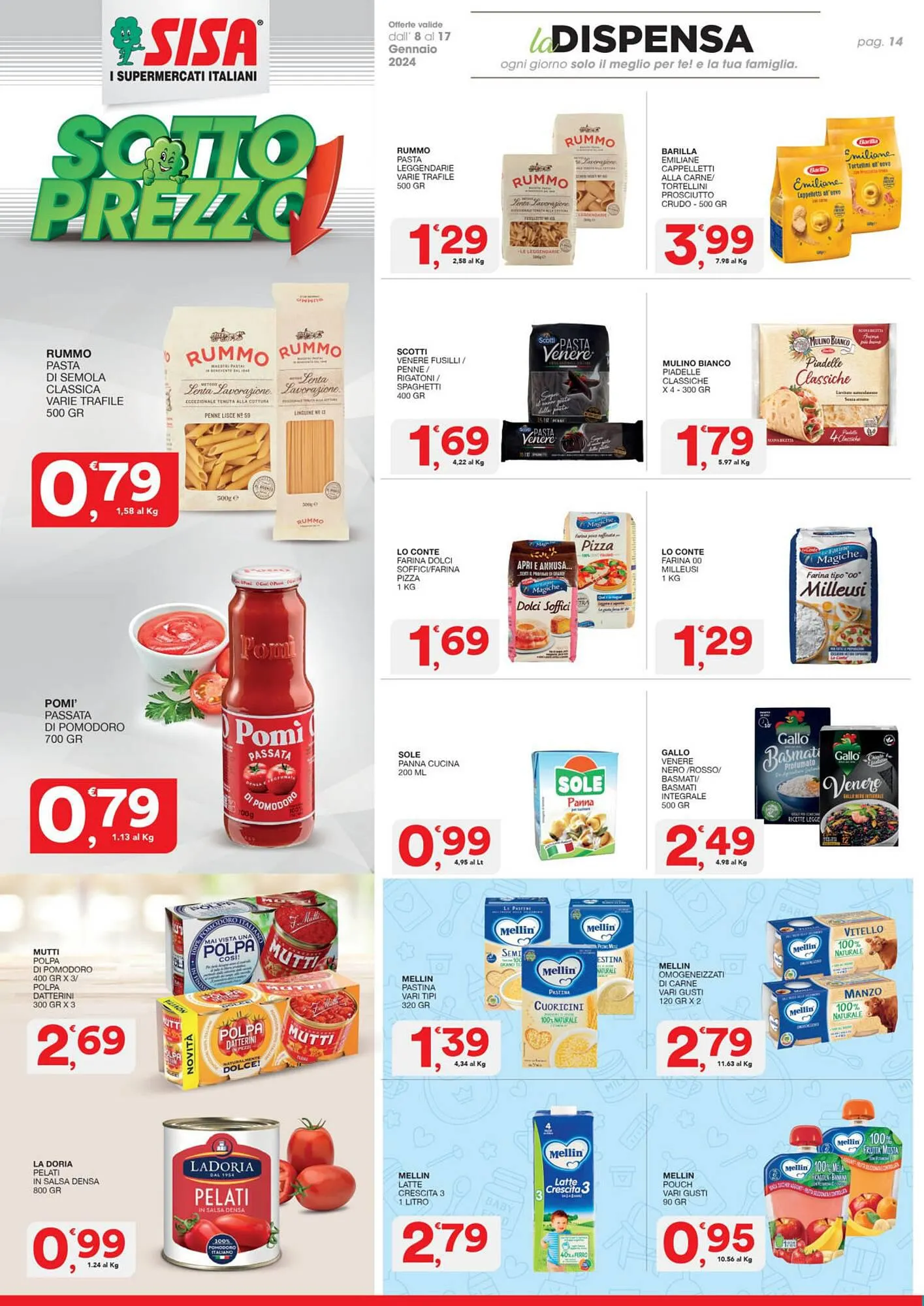 Volantino Sisa da 8 gennaio a 17 gennaio di 2024 - Pagina del volantino 14