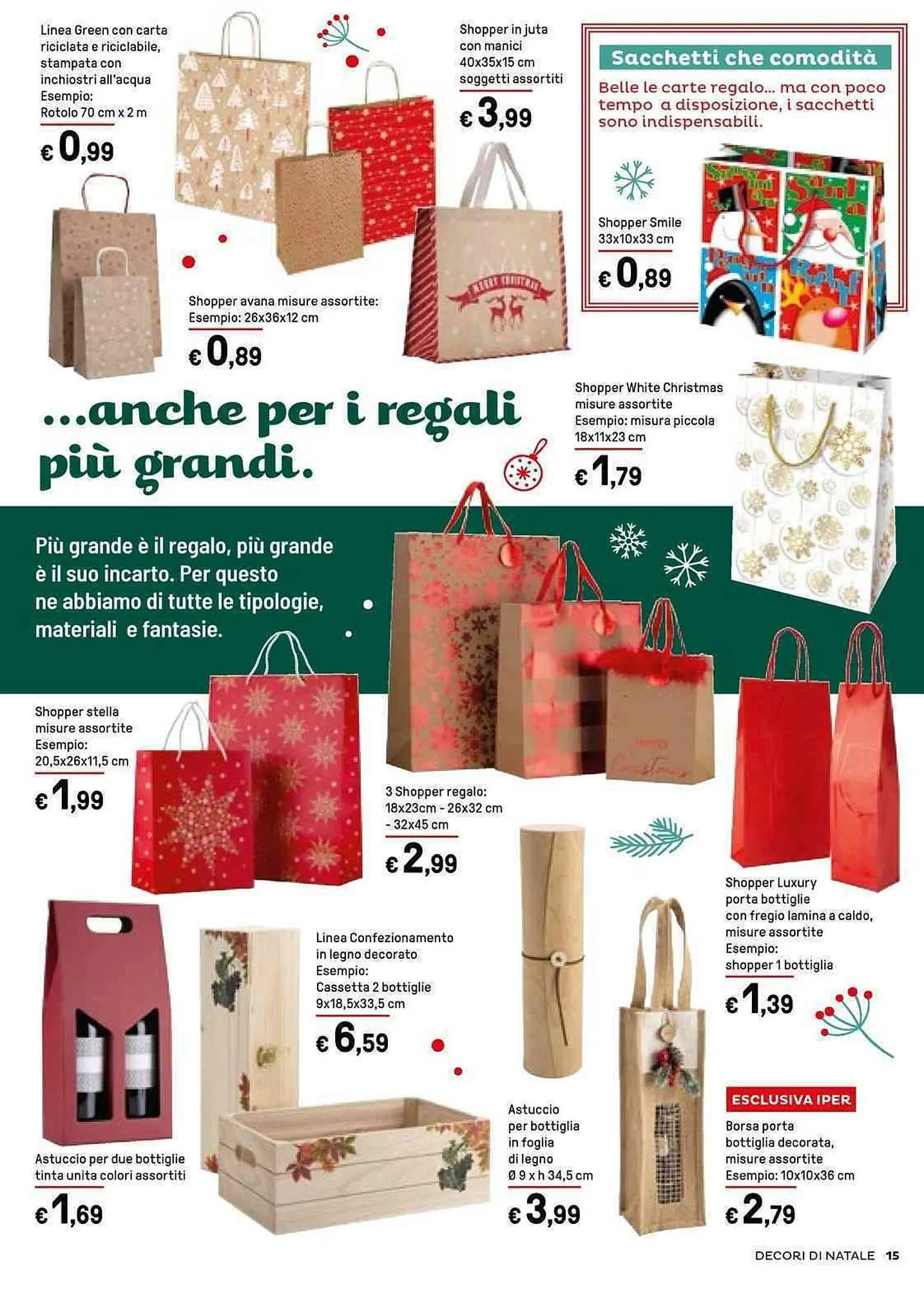 Volantino Iper La Grande da 6 novembre a 24 dicembre di 2023 - Pagina del volantino 15