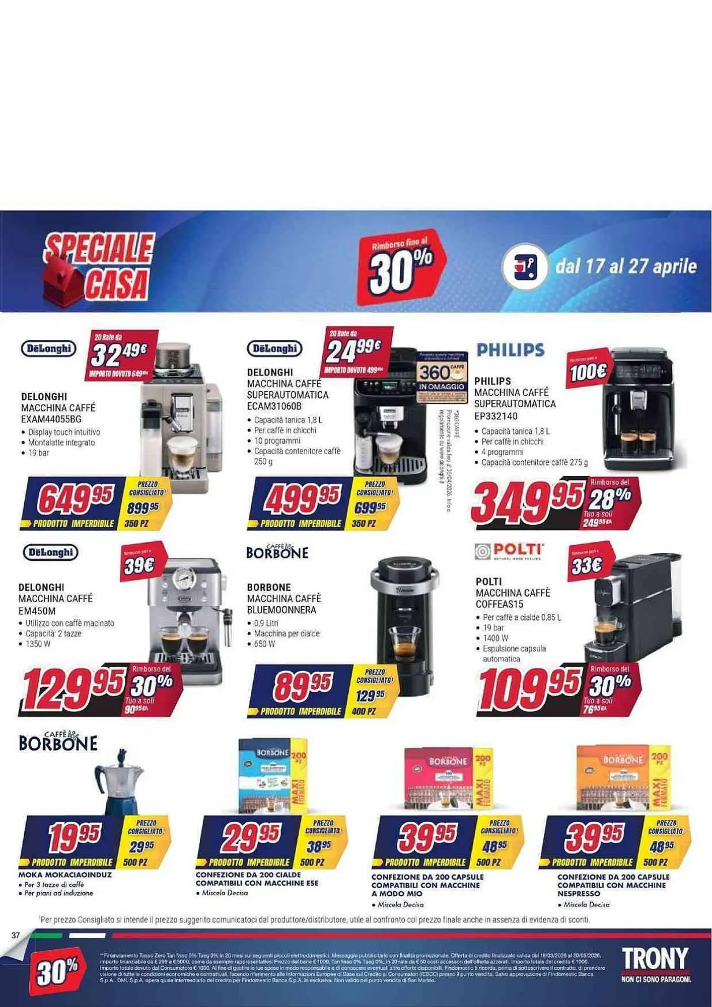 Volantino Trony da 17 aprile a 27 aprile di 2026 - Pagina del volantino 37