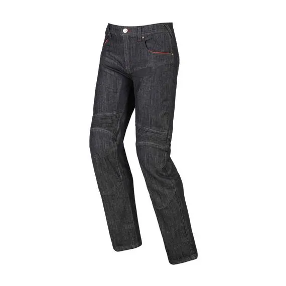 Pantaloni moto Track Nero slavato