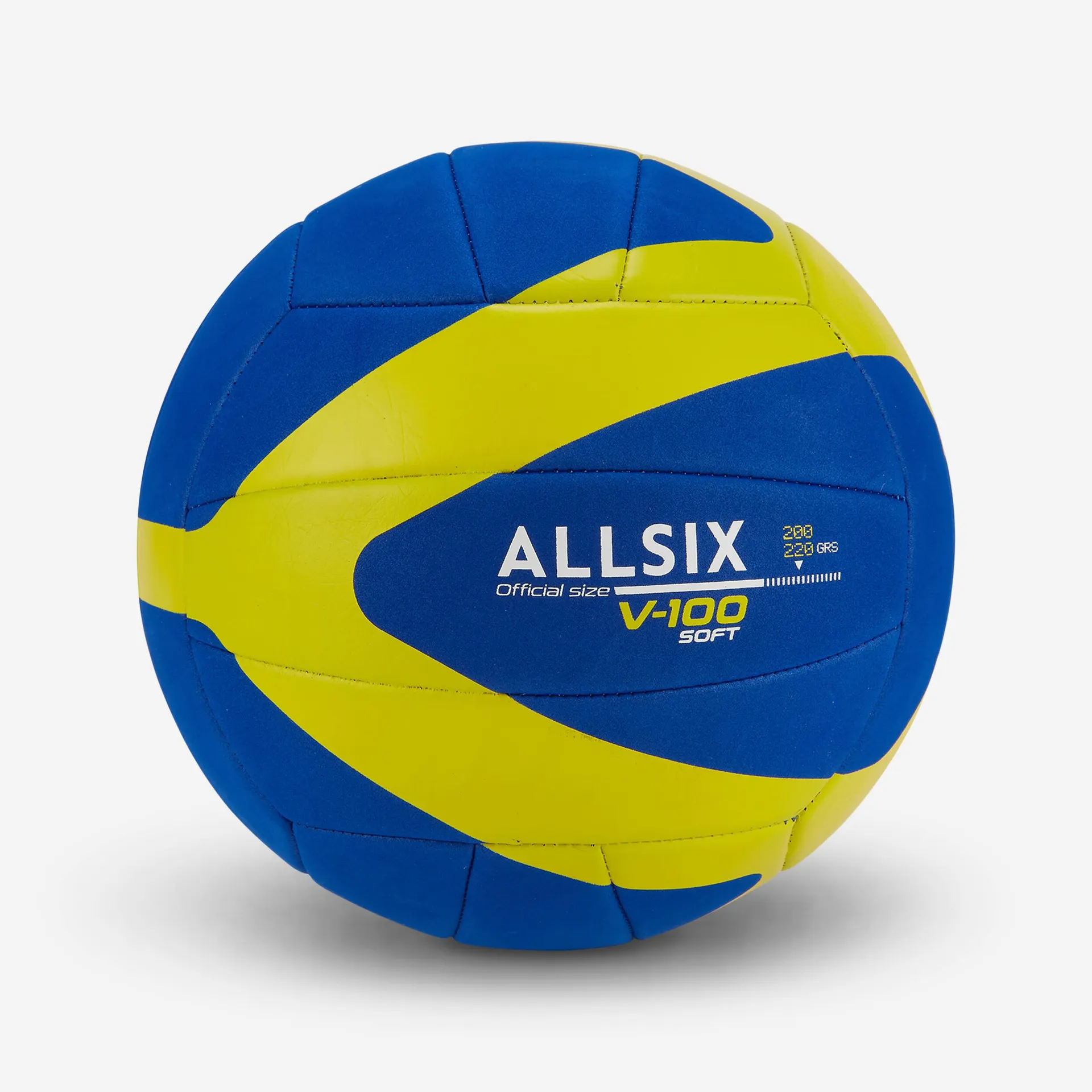 Pallone pallavolo V100 SOFT 200-220g blu-giallo