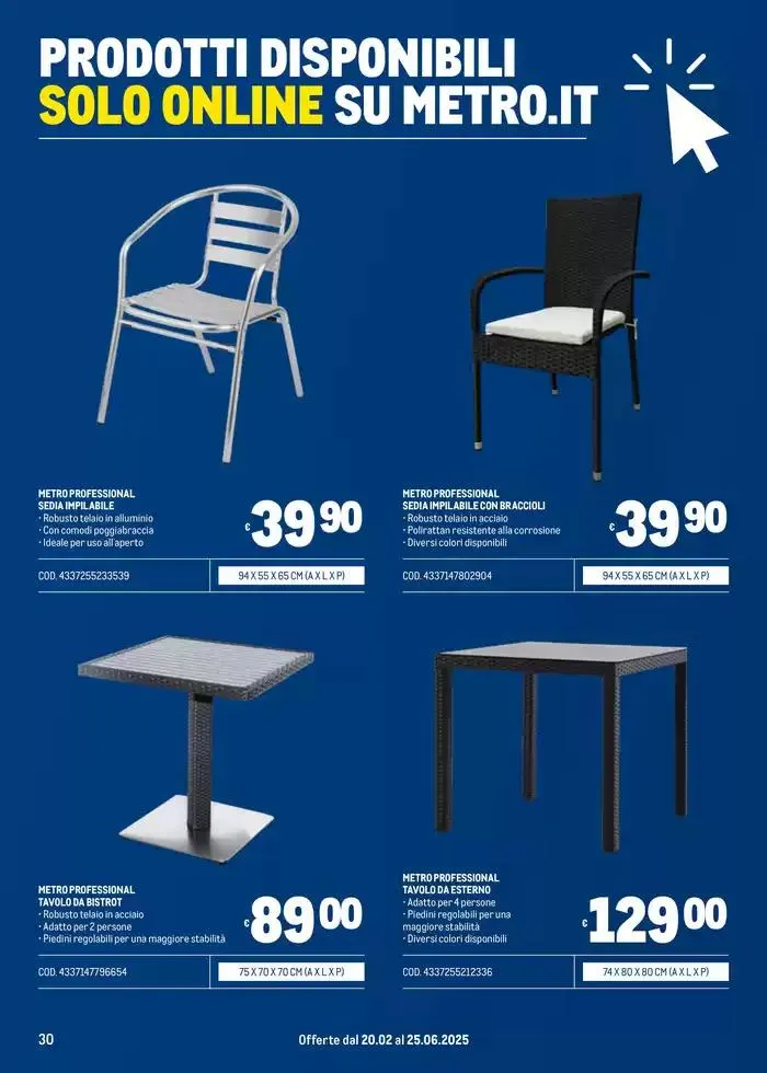 Arredo Esterno da 20 febbraio a 25 giugno di 2025 - Pagina del volantino 30