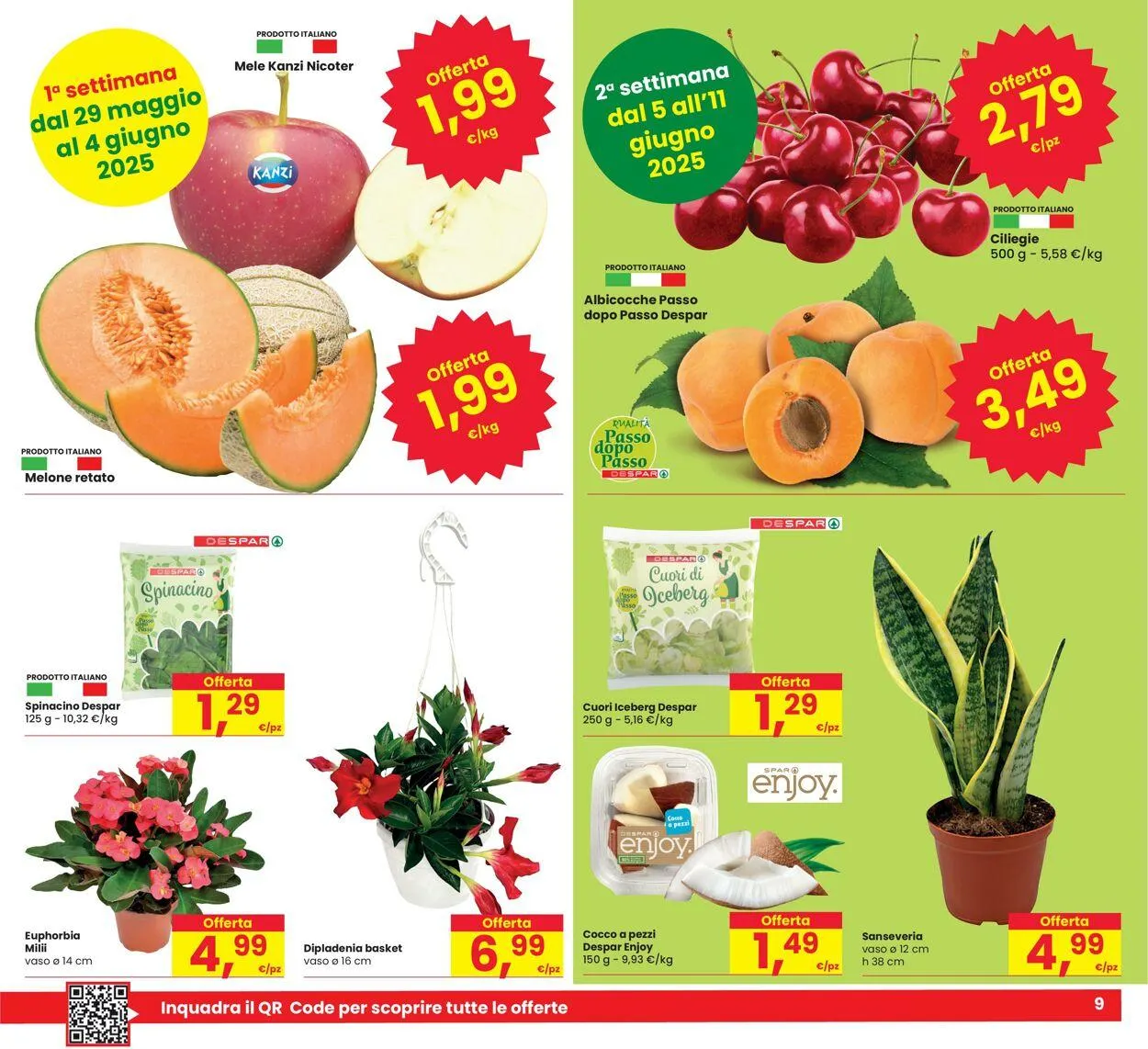 Eurospar Volantino attuale da 29 maggio a 11 giugno di 2025 - Pagina del volantino 9