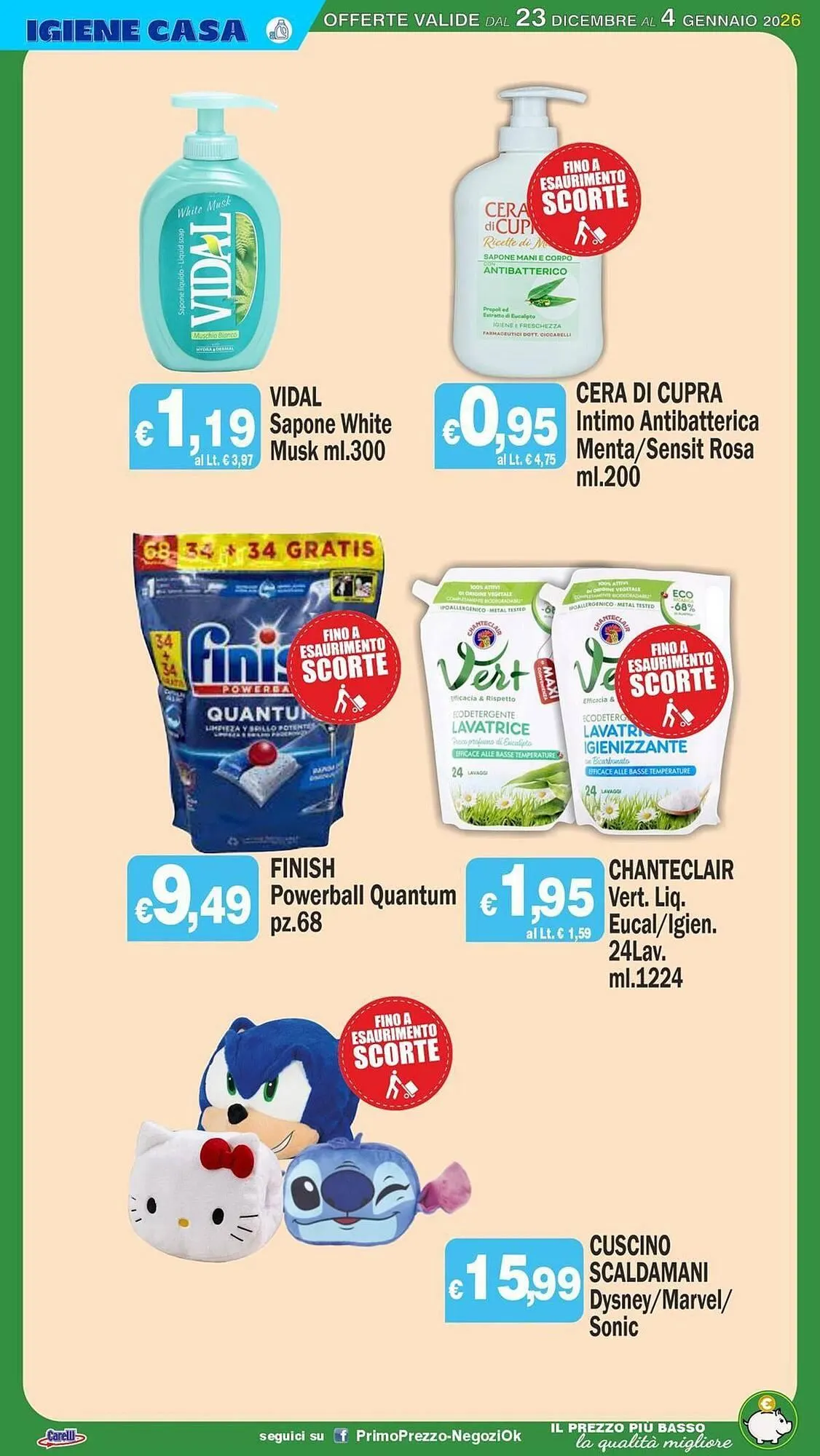 Volantino Primo Prezzo da 23 dicembre a 4 gennaio di 2026 - Pagina del volantino 19
