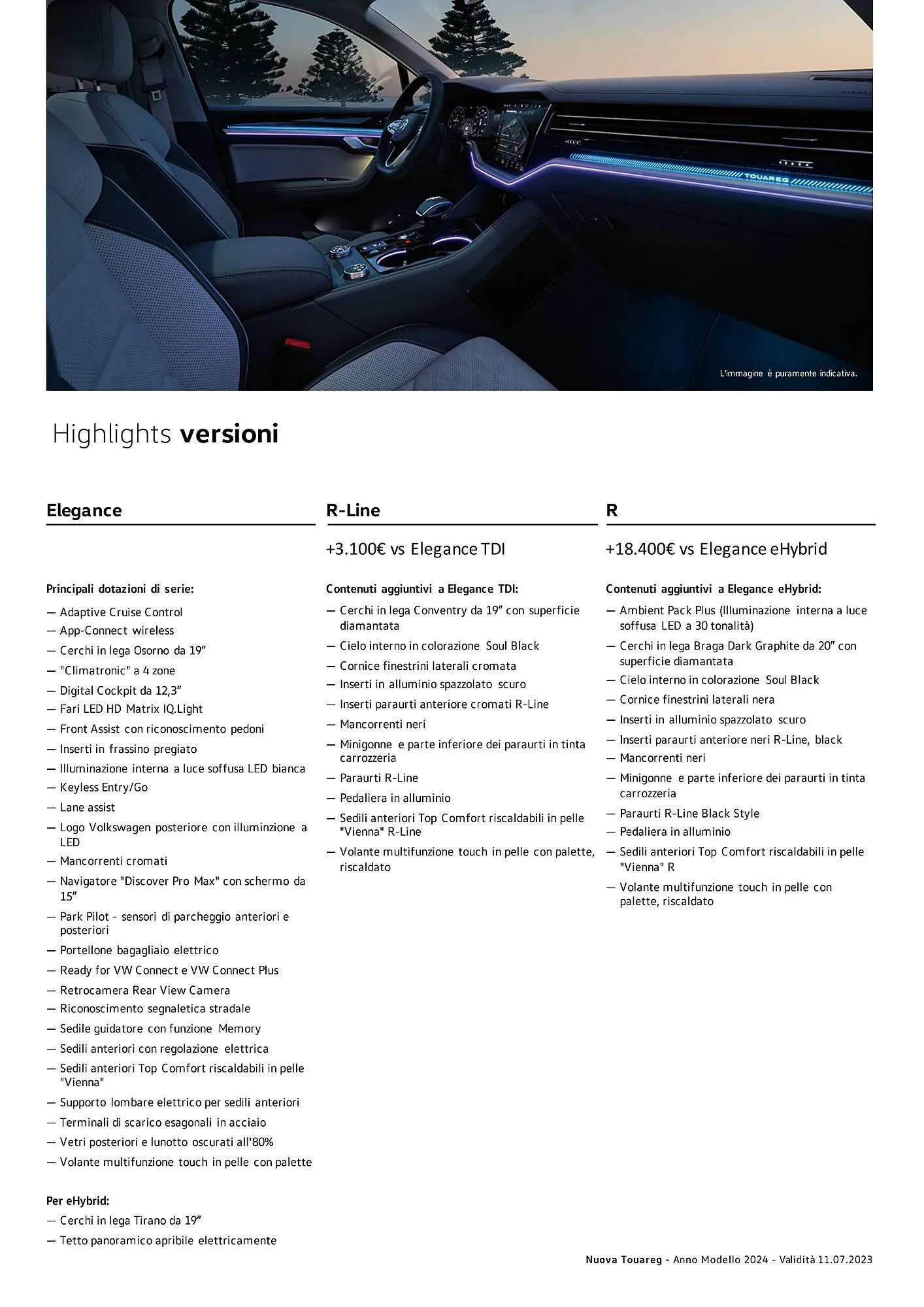 Volantino Volkswagen Nuova Touareg, Nuova Touareg eHybrid e Nuova Touareg R eHybrid da 3 gennaio a 4 gennaio di 2025 - Pagina del volantino 3