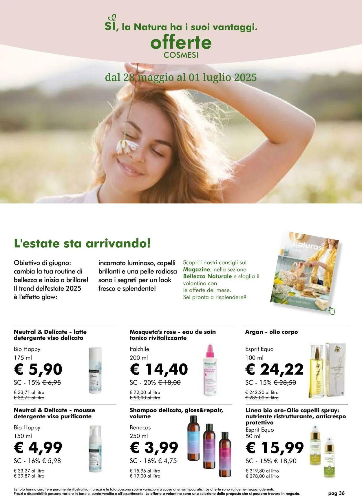 Natura Sì Volantino attuale da 22 luglio a 5 agosto di 2025 - Pagina del volantino 36