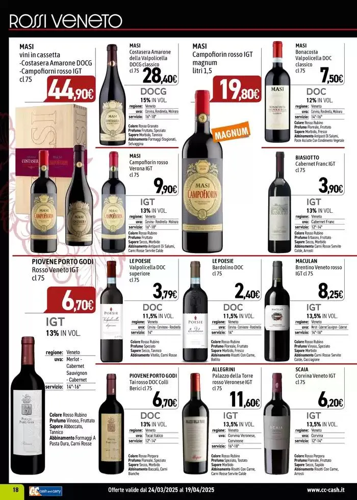 Carta Vini Primavera-Estate 2025 da 24 marzo a 19 aprile di 2025 - Pagina del volantino 18