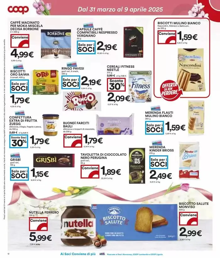  Fioriscono le Offerte da 31 marzo a 9 aprile di 2025 - Pagina del volantino 12