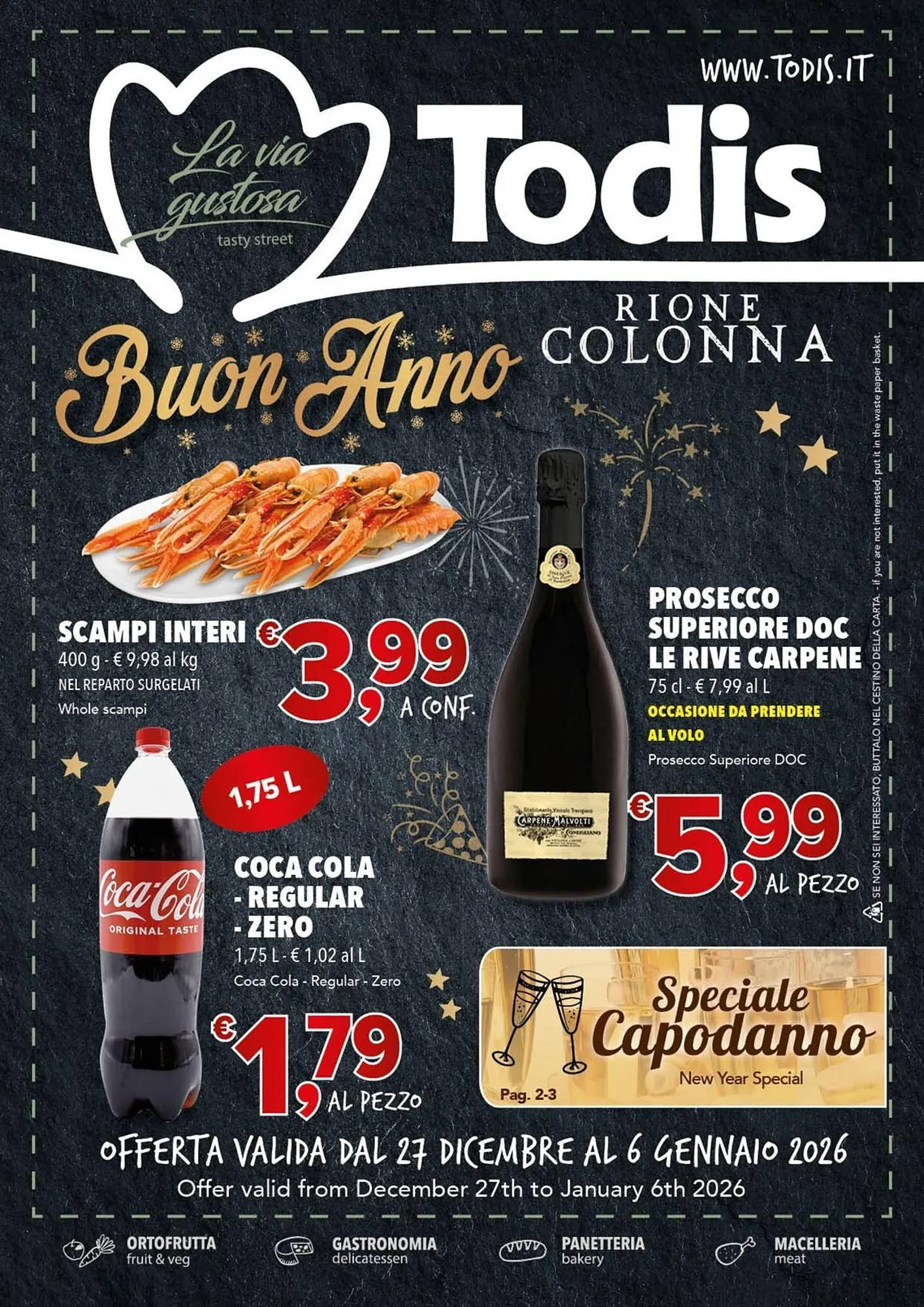Volantino Todis da 27 dicembre a 6 gennaio di 2026 - Pagina del volantino 1