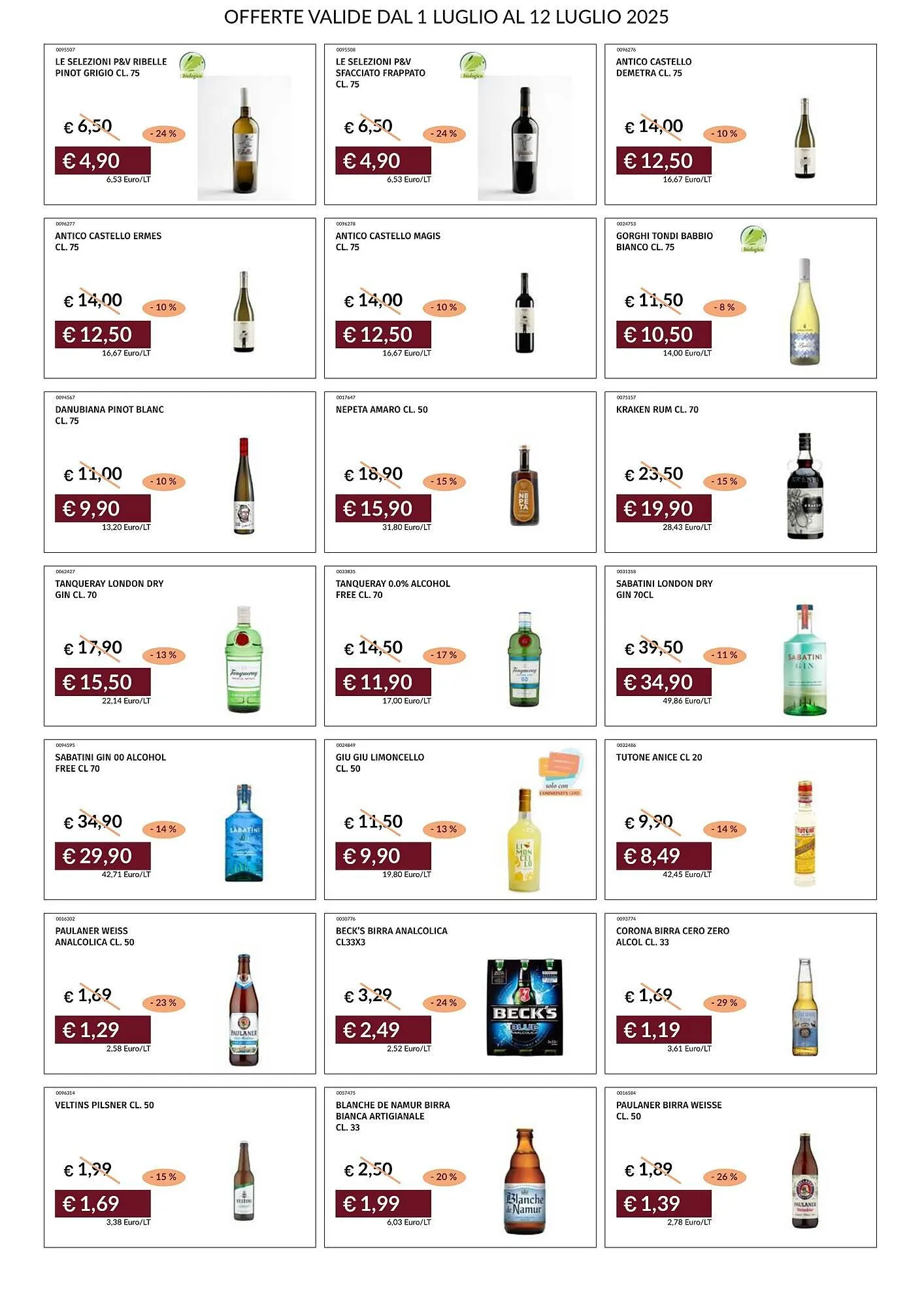 Volantino Prezzemolo e Vitale da 1 luglio a 12 luglio di 2025 - Pagina del volantino 28